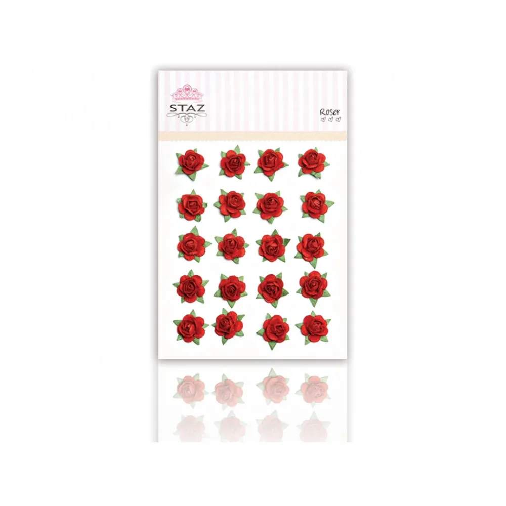 Staz Rose – 10mm – Rosenrød – 20stk