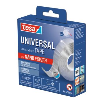 POWER-TAPE TESA NANO GJENNOMSIKTIG 3 M X 30 MM POWER-TAPE TESA NANO GJENNOMSIKTIG 3 M X 30 MM