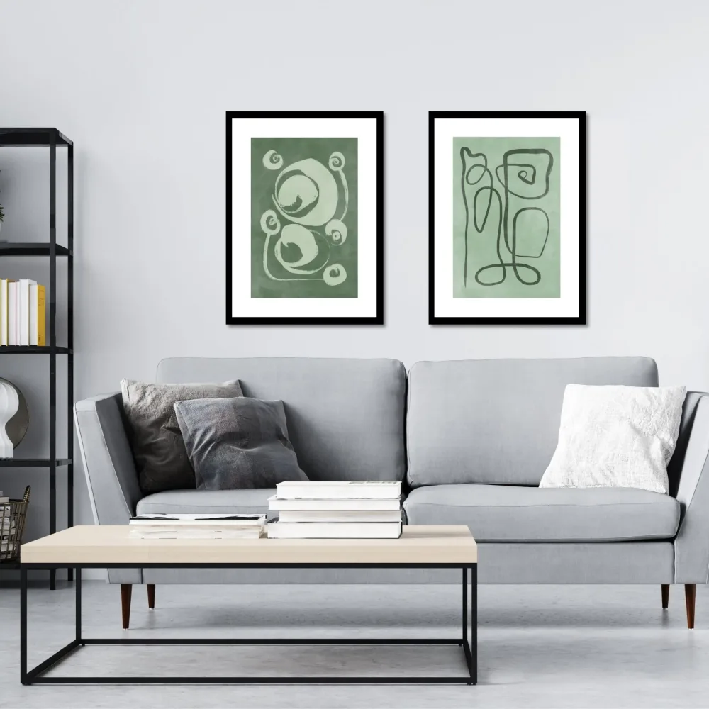 GREEN ABSTRACT No7 - PLAKAT - Bilde 3
