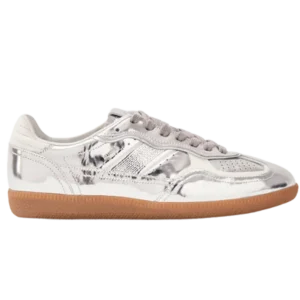 Rife Leather Sneakers – Shimmer Silver Cream