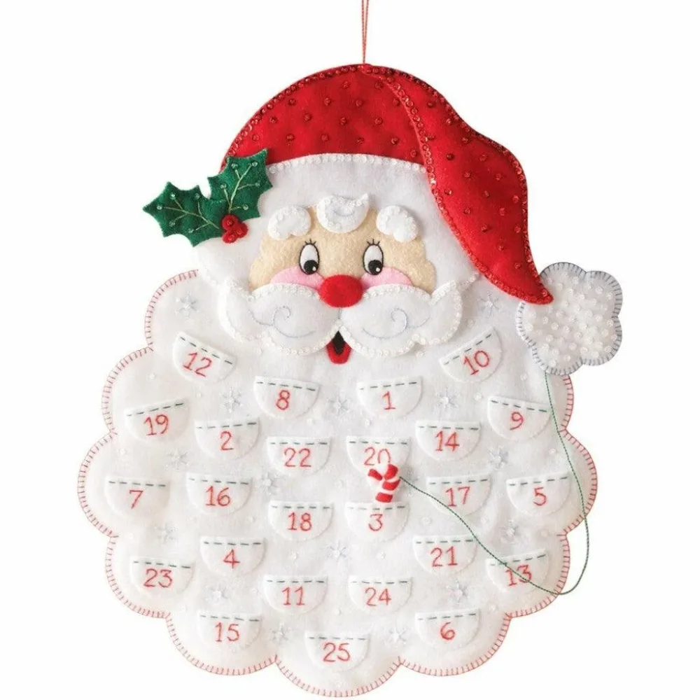 Adventskalender DIY i Filt – Santa´s Beard 35 x 46cm Adventskalender DIY i Filt – Santa´s Beard 35 x 46cm