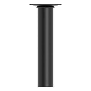 MØBELBEN REI STÅL Ø30X200MM SVART