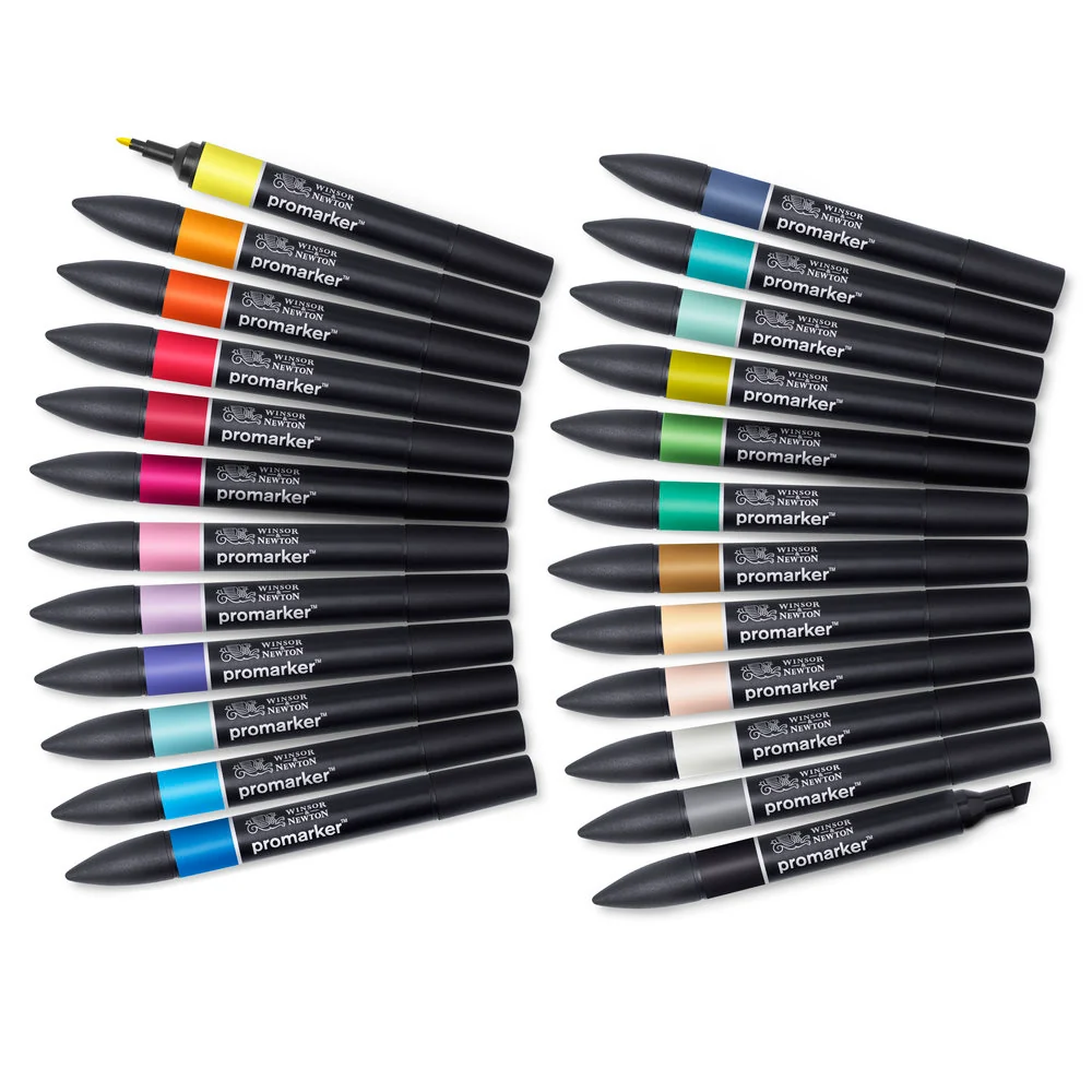 W&N Promarker-sett - 24 Arts & Illustration - Bilde 2