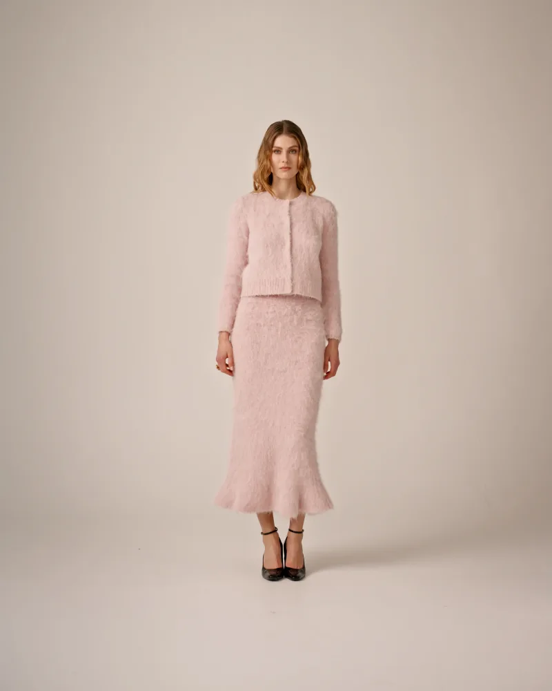Knit Jacket - Dusty Pink - Bilde 2