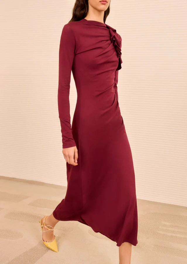ULLA JOHNSON - Safi Dress - Claret