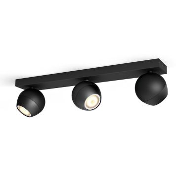 SPOTSKINNE PHILIPS HUE BUCKRAM BAR/TUBE 3 SVART
