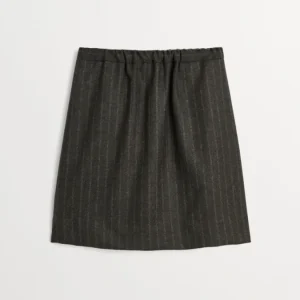 SKALL – PRE-ORDER Marcella Skirt – Brown/Black Pinstripe