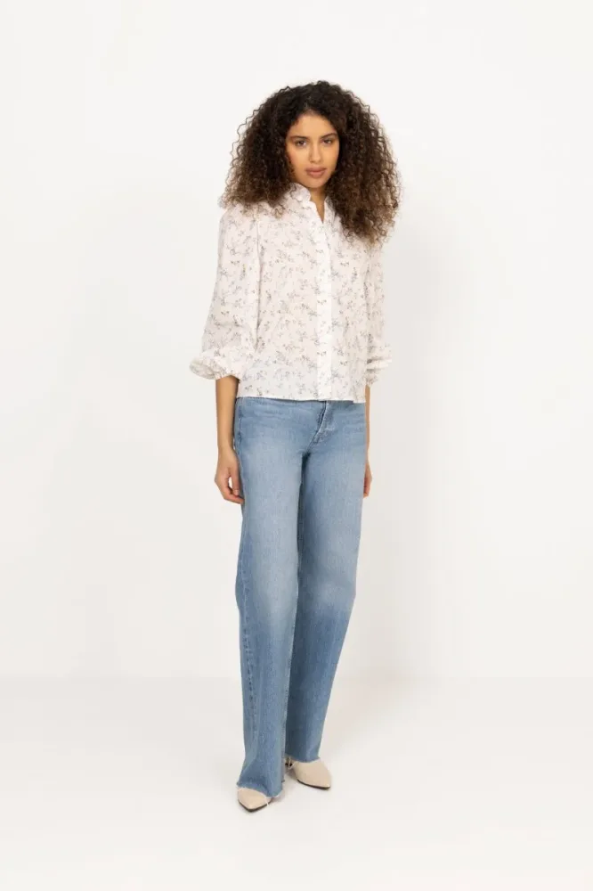Tiffany New Shirt - Off White/Blue - Bilde 2