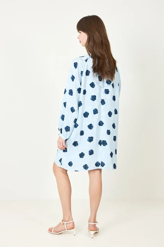 N-Lorenia Dress - Delice Blue Print - Bilde 3
