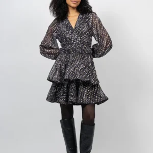 Jade Wave Dress – Black Gold