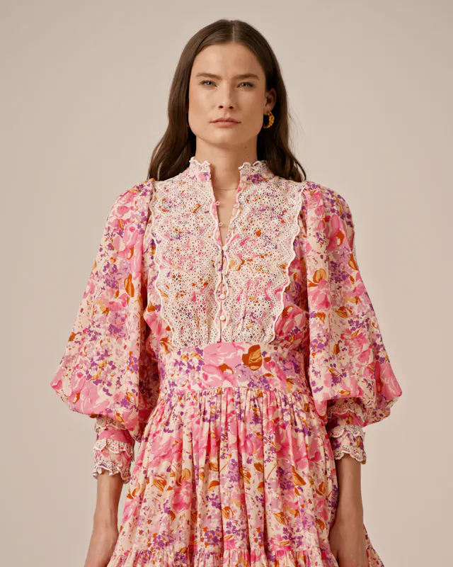 Cotton Slub Mini Dress - Hydrangea - Bilde 3