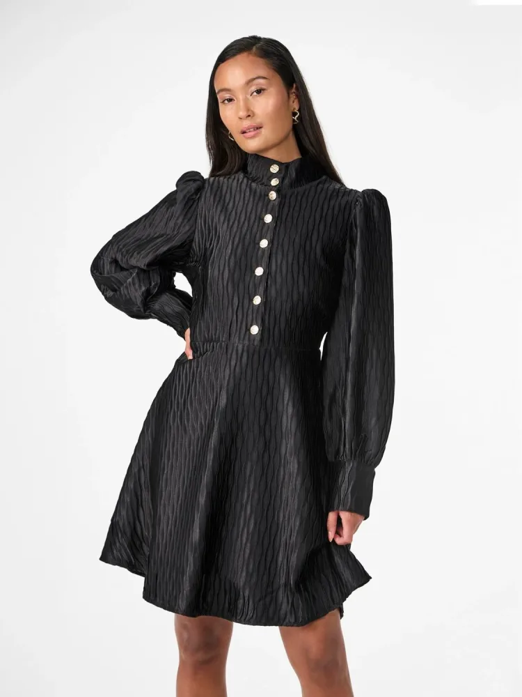 Yasripple Ls Dress - Black - Bilde 3