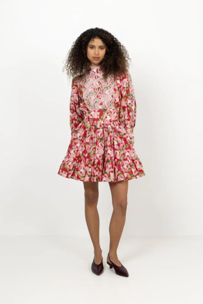 Cotton Slub Mini Dress - Romace - Bilde 2