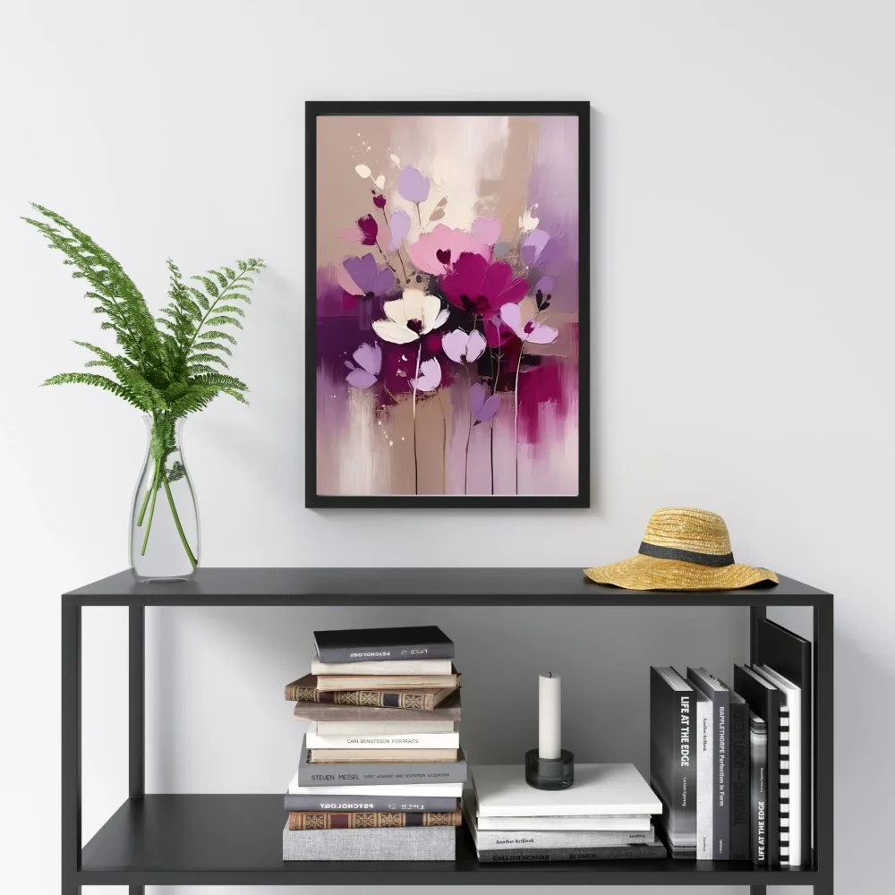 PURPLE FLOWERS No1 - PLAKAT OG LERRET - Bilde 3