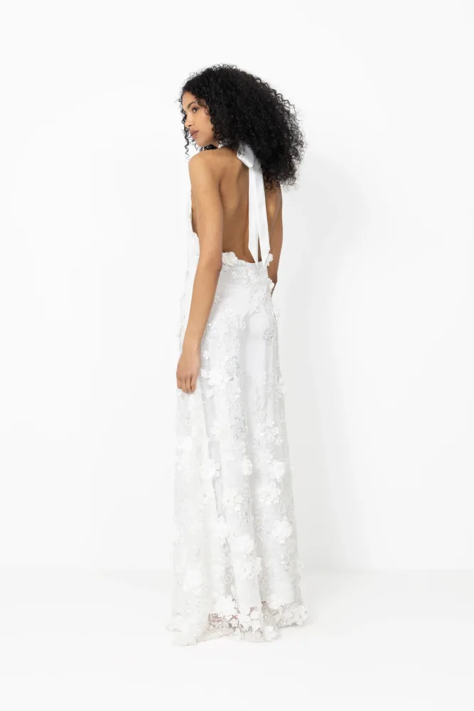 Lupita Maxi Dress - White Lace - Bilde 3