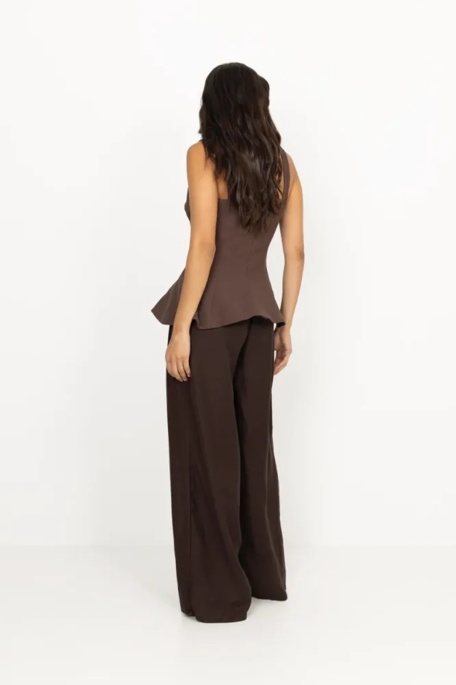Elevated Structured Top - Cocoa - Bilde 3