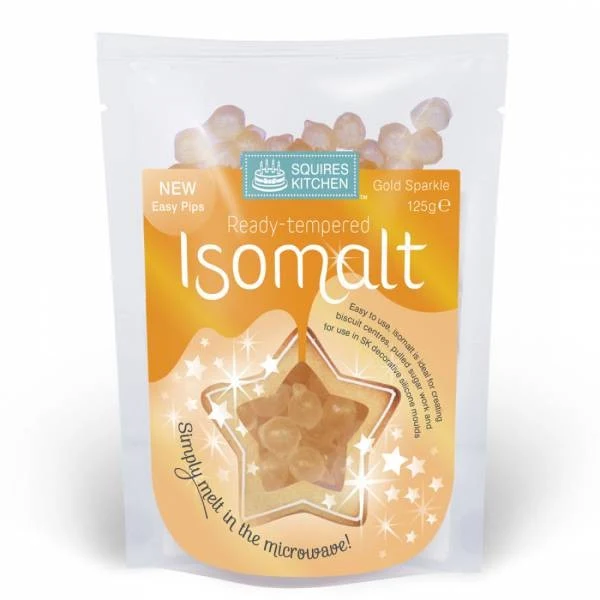 SK Isomalt ferdig temperert -Gull- 125g SK Isomalt ferdig temperert -Gull- 125g