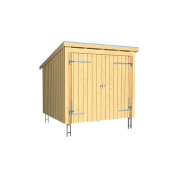 SYKKELSKUR PLUS NORDIC INKL TAKPAPP/ALU/STOLPEFOT 1512X1878 MM UBEHANDLET 5M² SYKKELSKUR PLUS NORDIC INKL TAKPAPP/ALU/STOLPEFOT 1512X1878 MM UBEHANDLET 5M²