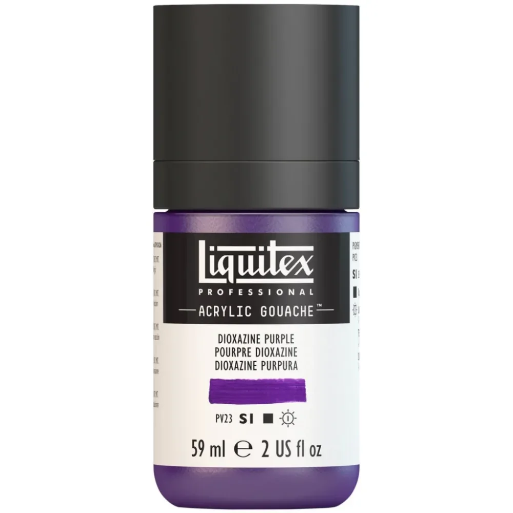 Liquitex Acrylic Gouache (matt) 59ml – 186 Dioxazine Purple S1 Liquitex Acrylic Gouache (matt) 59ml – 186 Dioxazine Purple S1
