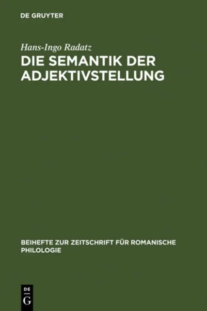 Semantik der Adjektivstellung