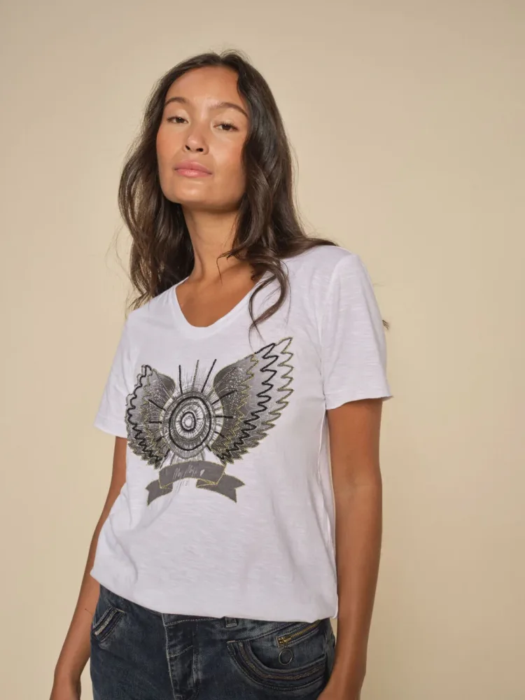 Gethi O-Ss Tee - White - Bilde 2