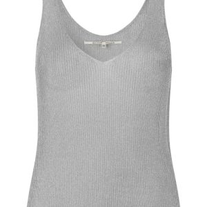 Ellia Knit Top – Silver