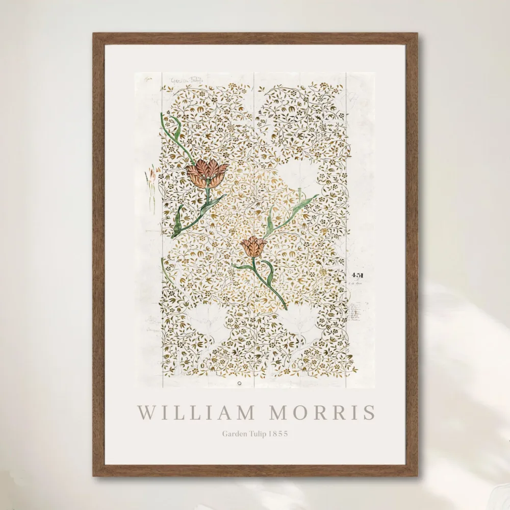 GARDEN TULIP - WILLIAM MORRIS 1855 - Bilde 3