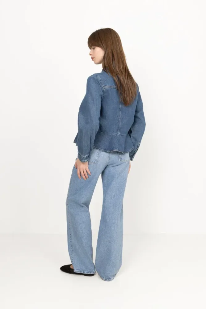 Sophinaiw Shirt - Washed Medium Blue Denim - Bilde 3