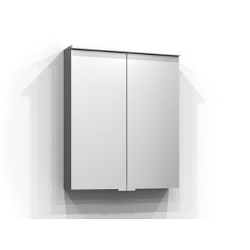 SPEILSKAP SVEDBERGS BLOC LED UTTAK GRÅ 60CM SPEILSKAP SVEDBERGS BLOC LED UTTAK GRÅ 60CM