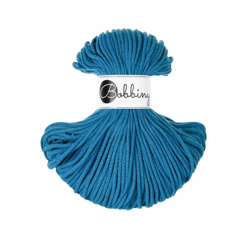 Bobbiny Braided Cord 3mm 100m – Dopamine Blue Bobbiny Braided Cord 3mm 100m – Dopamine Blue
