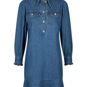 Nikko Denim Dress – Blue