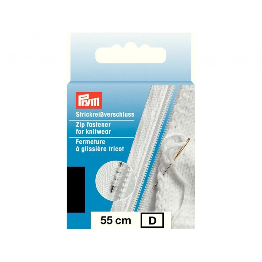 Prym Glidelås Strikk – 55cm – Sort Prym Glidelås Strikk – 55cm – Sort