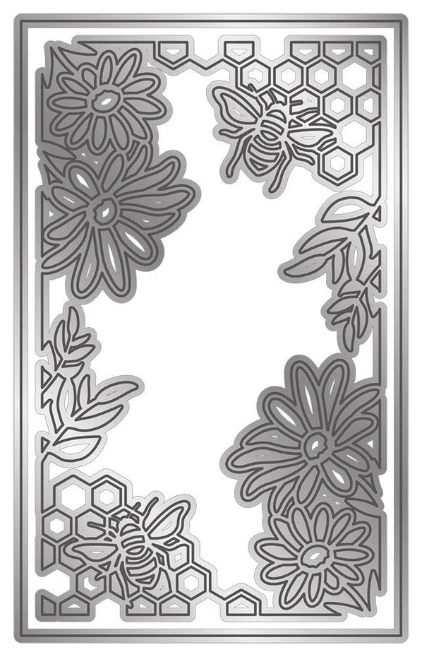 Gemini - Paper Piecing Happy Bees Create-a-Card Dies - Bilde 2
