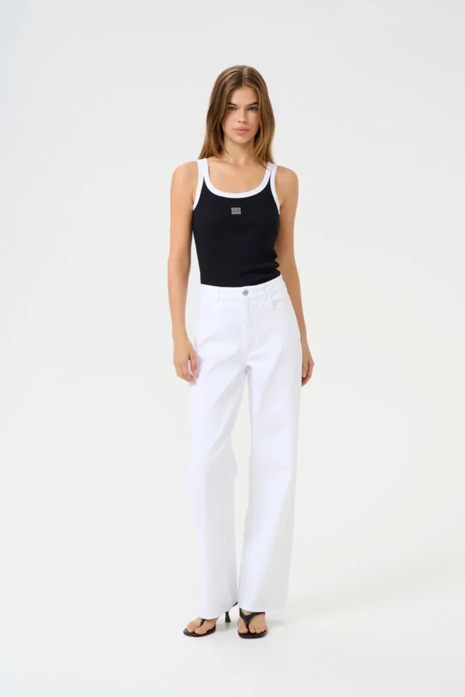 GZdrew Contrast Logo Top - Black - Bilde 2