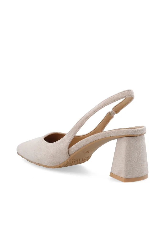 Biamaralyn Slingback Faux Suede - Nougat - Bilde 2