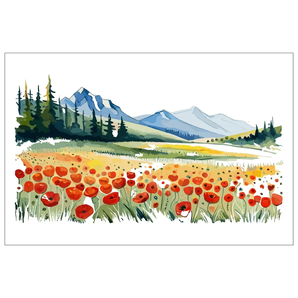 POPPIE FIELDS No2 - PLAKAT