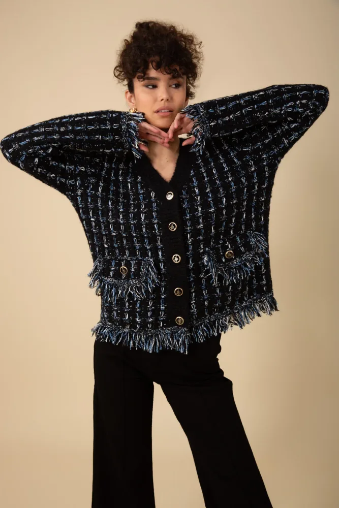Jimena Cardigan - Black - Bilde 3