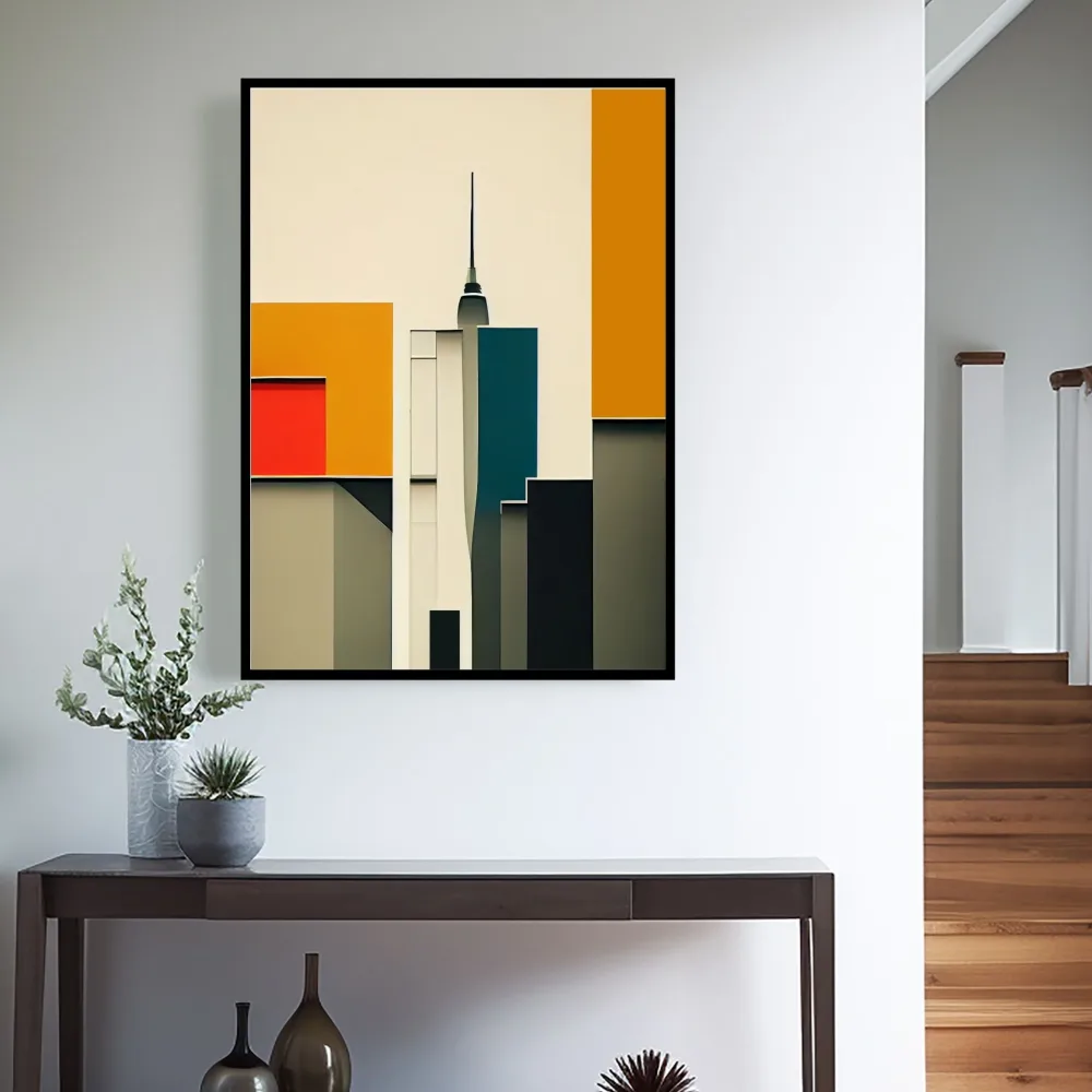 BAUHAUS GEOMETRIC ART No18 – PLAKAT OG LERRET - Bilde 3