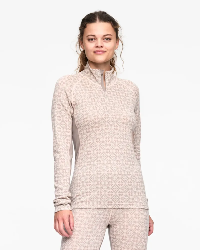 Rose Light Half Zip - Light Warm Grey - Bilde 2
