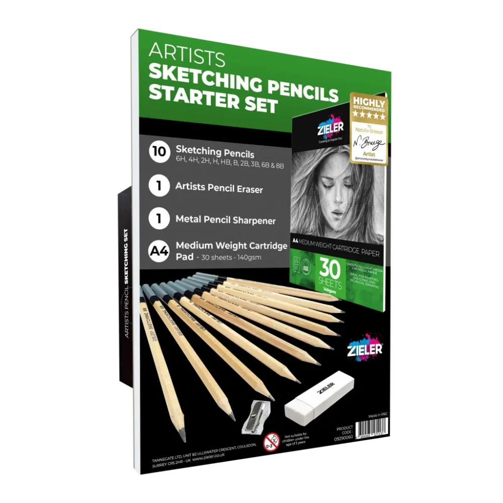 Zieler Tegnesett – Sketching Pencils Starter Set