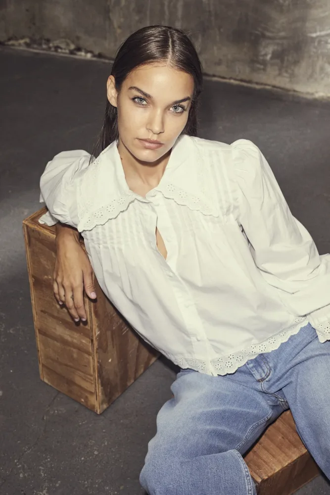 PrimaCC Anglaise Shirt - White - Bilde 3