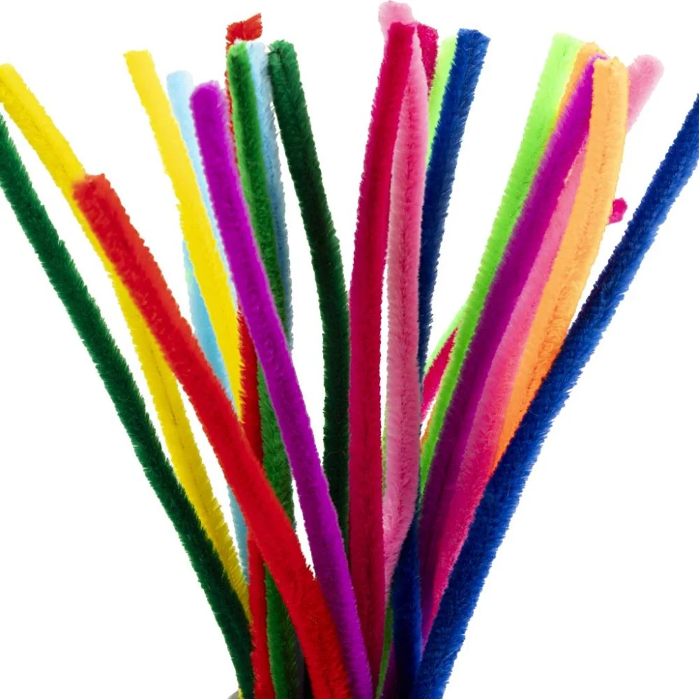 Piperenser - Assortert farge L: 30 cm, tykkelse 9 mm, 25 stk