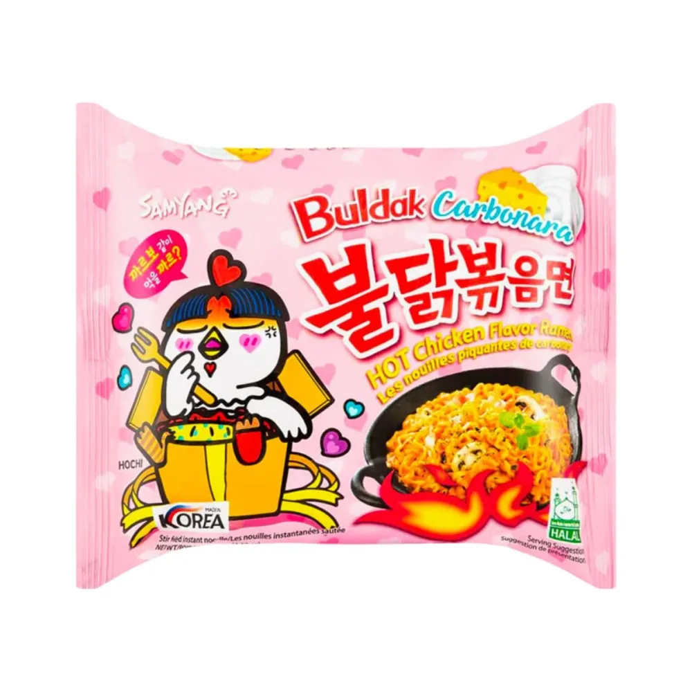 Samyang Carbonara Flavor Hot Chicken Ramen Buldak 130 g
