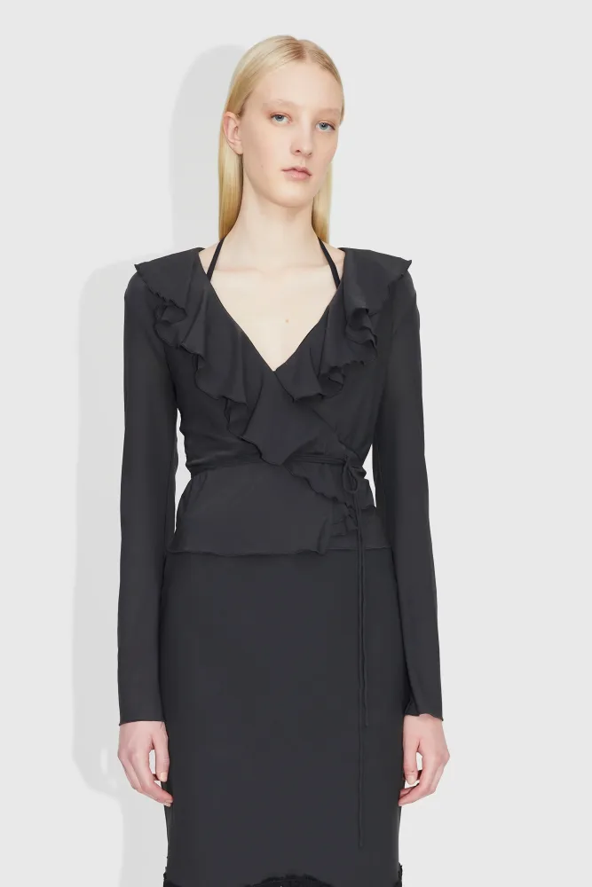 Hannah Blouse - Dark Grey - Bilde 2