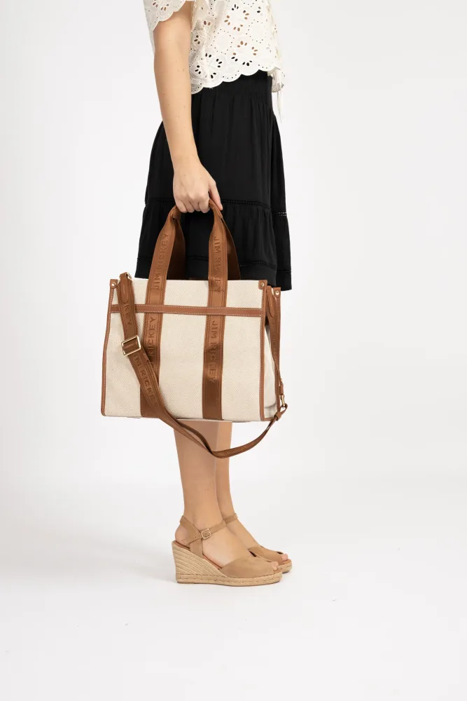 Cali Tote - Offwhite/Cognac - Bilde 2