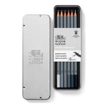 TEGNESKRIN W&N GRAFIT STUDIO COLLECTION 6 STK