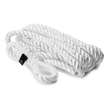 BRYGGEFORTØYNING POLYROPES SUPERIOR MED KAUSE 10MMX3M HVIT BRYGGEFORTØYNING POLYROPES SUPERIOR MED KAUSE 10MMX3M HVIT