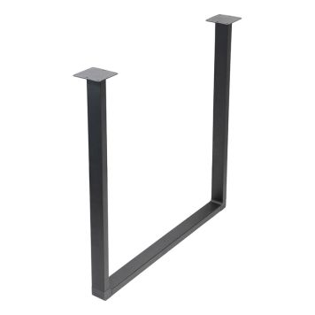 BORDBEN WAGNER STÅL 720X700MM SVART