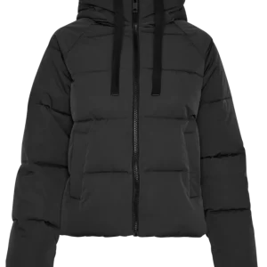 Pavine Down Short Jacket – Black