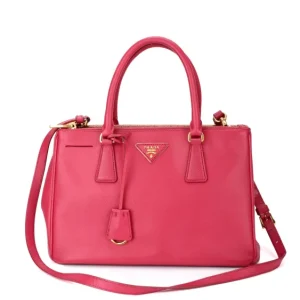 Prada Galleria Double Zip Saffiano Lux Tote – Pink Prada Galleria Double Zip Saffiano Lux Tote – Pink